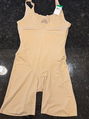 Maidenform Nude Shaping Bodysuit with Leg Panels